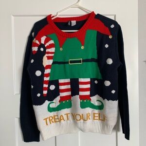 H&M Elf Sweater - Red, Green, White, Black